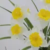 Nuevo Ramo de Flores Artificiales de Narcisos de Alta Gama al por Mayor Decoración de Flores de Mesa para Interiores Arreglo Floral de Boda Flor de Seda de Narciso