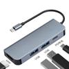 Estación de Acoplamiento Tipo C Cuatro en Uno Divisor USB Adaptador Hub HDMI Tipo C Resolución 4K