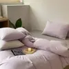 2026 Novo Modelo Conjunto de Quatro Peças 100% Algodão Estilo Nórdico Combinável Temporada Estudantil Conjunto de Lençol de Cama e Lençol com Elástico de Três Peças para Dormitório