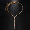 Aliexpress Accesorios de Venta Caliente Collar de Borlas de Temperamento Casual Moderno y Más Fácil de Combinar Cadena de Clavícula de Zirconia Collar para Mujer