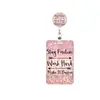 Porta-credencial retráctil del fabricante en stock con clip de cereza para insignia, porta-tarjeta de identificación vertical con impresión UV, funda protectora para tarjeta de campus