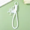 Perro Globo Color Caramelo Etiqueta de Metal Corazón Inglés Lanyard para Teléfono Llavero Colgante de Cuentas DIY Venta al por Mayor