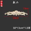 Madera Maciza Estilo Europeo Adorno Talla en Madera Pie de Flor Talla en Madera de Dongyang Mueble Puerta de Gabinete Dintel Largo en Relieve Pie de Flor Largo