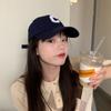 Gorra de béisbol estilo coreano con letras bordadas tridimensionales, suave y casual, con protección solar, para mujer, gorra de verano para todo tipo de partidos para hombre.