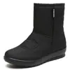 Botas Nuevas de Algodón para Mujer Botas de Invierno para Mujer Talla Grande para Adultos Mayores Botas de Nieve Cálidas Zapatos para Madre 41-43