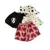 Ropa para Niños Ningli Pantalones Cortos para Bebés Niñas, Corte Holgado, Verano 2026, Pantalones de Cinco Puntos Finos con Estampado Completo para Niñas, Modernos