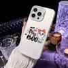 Funda Láser de Manzana de Halloween 15Pro Leopardo Calabaza iPhone16 Acrílico Degradado 14 Funda para Teléfono