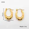 Pendientes de Acero de Titanio de Venta Caliente Transfronteriza Chapados en Oro de 18K Moda Letra A Pendientes de Gama Alta Tendencia Europea y Americana Pendientes de Acero de Titanio para Mujer
