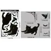 Decorações de Halloween Teia de Aranha Morcego Adesivos de Vidro Decoração de Cena para Janela de Shopping Gato Preto Adesivos Estáticos Atacado