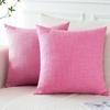 Funda de Almohada Cojín Engrosado Precisión Yute Lino Tela Decoración Nórdica Sala de Estar Sofá Funda de Almohada Cintura Cama de Noche