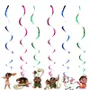 Moana Moana Tema de Aniversário Festa de Aniversário Infantil Louças Prato de Papel Copo Bandeira Balão Decoração