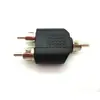 Adaptador de audio 1RCA a 2RCA macho AV Loto uno-dos Extensión de audio RCA