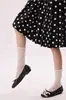 Calcetines retro de encaje hasta la mitad de la pantorrilla para mujer, calcetines de malla fina de verano apilados combinados con calcetines estilo Mary Jane ballet