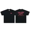 Camiseta Americana de Manga Corta con Estampado de Logotipo y Lema Básico Clásico Gallery Dept 100% Algodón