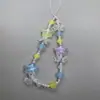 Cadena para Teléfono Móvil Colgante de Cámara Ccd Estilo Ins Cadena de Cuentas Corta Hecha a Mano Colorida Campana de Estrella Flor Niña Pulsera Accesorios