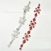 Venta al por mayor Oval Gota de Agua Cristal Pedrería Cadena de Flores DIY Ropa Cuello Decorativo Tiras de Diamantes Zapatos Bolsos Accesorios de Cristal