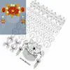 Boda Boda Novia Envoltura Material de Flor Papel de Regalo Tarjeta Patrón de Traje Molde de Papel Corona de Pelo Presionar Ramillete Grupo Abanico Feliz