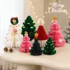 Festival de Navidad Árbol de Navidad de Panal Adornos de Mesa para Ventana Accesorios Opciones Multicolor Accesorios de Decoración para Escaparate