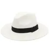 Sombrero de Paja Panama de Verano para Hombre, Protección Solar, Sombrilla, Sombrero de Paja, Sombrero de Sol de Ala Ancha, Sombrero de Playa para Viaje, Sombrero de Caballero