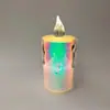 Luz de vela electrónica led Luz de Vela Mágica Lágrimas Transparentes Cera de Té Atmósfera Decorativa Romántica Ins Luz Decorativa Navideña