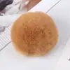 Colgante de Joyería de Bola de Piel Sintética de Conejo Rex de 8 cm Accesorios de Bola de Felpa de Invierno Accesorios DIY Accesorios de Color Caramelo para Zapatos y Sombreros