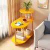 Prateleira de Armazenamento de Mesa de Cabeceira, Pequeno Armário de Madeira Maciça para Apartamentos de Aluguel, Uso Doméstico Moderno Minimalista, Armário de Mesa de Cabeceira Ultra-Estreito Simples para Quarto