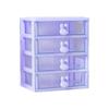 Caja de Almacenamiento Transparente de Conejo Linda para Escritorio Caja Organizadora de Accesorios para el Cabello Cuerda para el Cabello Pasador Joyería para Niñas