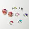 Nova unha cartoon joias unha diamante resina acessórios bonito KT gato decoração de unhas diy crianças hairpin