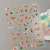 Pegatinas para Uñas con Relieve Floral Fresco Transfronterizas 3D Impermeables Flor Silvestre Girasol Pegatinas para Uñas DIY Modelo Sl