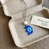 Collar Colgante de Cachorro Colorido de Dibujos Animados Lindo para Mujer Cadena Larga para Suéter de Verano Dopamina Lindo Nicho Accesorios