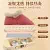 Zapatos de Moxibustión para Pies para Uso en Casa, Modelo de Invierno, Caja de Moxibustión de Madera Maciza Terapéutica, Botas de Compresa Caliente, Zapatos Calentadores de Pies, Dispositivo Portátil de Moxibustión para Pies