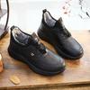 Nuevos Zapatos de Algodón Cálidos de Invierno para Hombre, Forrados de Felpa y Engrosados, Zapatos de Algodón de Pekín Antiguo, Zapatos Deslizables Populares para Hombre al por Mayor