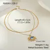 Collar con Colgante Ojo del Diablo Personalizado Estilo Europeo y Americano Acero Inoxidable No se Desvanece Lujo Ligero Joyería de Alto Nivel de Comercio Exterior Venta al por Mayor
