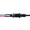 Yigao DC5521 diapasón negro con acoplamiento roscado conector hembra dc022B puerto de carga enchufe con cable de conexión cable de alimentación