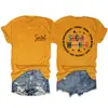 Assistente Social Compassivo Amazon Site Independente Moda Casual Feminina Camiseta de Gola Redonda Manga Curta
