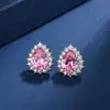 Colgante de Moissanita Diamante Brillante de 5 Quilates en Venta Caliente Colgante de Gota de Agua Collar Dulce Elegante para la Clavícula