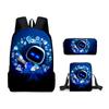 Mochila Escolar 3D Transfronteriza Nuevo Producto astro Bot Universo Robot Mochila Bolsa Escolar Bolsa de Almuerzo para Niños Estuche para Lápices Set de Tres Piezas