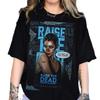 Camiseta de mujer con estampado de algodón de la serie Personaje famoso 1, tops casuales de verano para mujer, inyección directa digital de gran tamaño