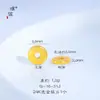 Puzuo Retenção Forte de Cor Ouro Brilhante 24K Acessórios DIY Botões de Roda Espaçadores Acessórios para Pulseira Colar Espaçadores para Artesanato Atacado