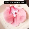 Nuevo Estilo Pinza para el Cabello de Orquídea Mariposa para Mujer, Pinza Lateral Floral Estilo Coreano, Pinza para Flequillo Atmósfera de Sesión de Fotos, Accesorio Floral para el Cabello