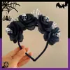 Faixa de Cabeça Halloween Esqueleto Vento Sombrio Acessórios de Cabelo Cosplay Lolita Morto-Vivo Vampiro Faixa de Cabeça de Renda