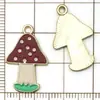 Set Mixto de 20 Colgantes de Aleación de Esmalte Coloridos de Casa de Dibujos Animados y Champiñón Accesorios para Pulsera, Collar, Joyería DIY