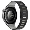 Pulseira de Relógio Magnética de Silicone Listrada Bicolor 22mm Compatível com Huawei Watch GT7 GT6 GT5 Samsung