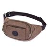 Riñonera de lona para hombres y mujeres, nueva bolsa casual multifuncional para trabajo al aire libre, riñonera para sitio de construcción, billetera para cajero