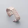 Adecuado para AppleWatch Correa de Apple Watch de Tres Perlas Huawei GT4 Correa Metálica Sólida de Acero Inoxidable