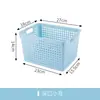 Cesta de almacenamiento de plástico, caja de almacenamiento de bocadillos para escritorio, estante de almacenamiento, cesta de almacenamiento, cesta de almacenamiento rectangular, cesta de baño