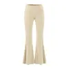 Conjunto de quatro peças para mulheres: colete de outono com gola alta e acinturado + cardigã de manga longa curto + calça pantalona de cintura alta + saia justa com fenda