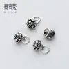 Accesorios de Plata al por Mayor Plata S925 Plata Tailandesa Flor de Loto Vaina de Loto Colgante Accesorios para Joyería Hecha a Mano DIY T0233