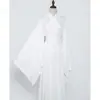 Túnica Interior de Estilo Ming Hanfu Se Puede Combinar con una Túnica Taoísta, Túnica de Cuello Redondo y Túnica Blanca de Cuello Cruzado para Hombres y Mujeres