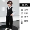 Conjunto de Terno para Meninos, Novo Terno Casual de Primavera, Terno Formal Estiloso para Pajem, Roupa para Performance de Piano de Criança Anfitriã